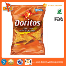 FDA approved cusomt printing laminated back seal plastic potato chips bag